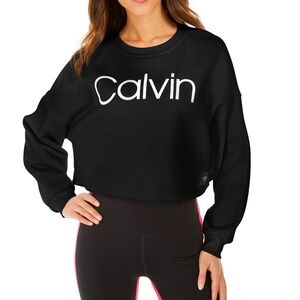 Calvin Klein Black Crop Sweater